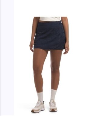 NWT Tail Anja Faux Wrap Navy Textured Activewear Skort ■ Size S